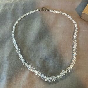 Elegant Herkimer Diamond Crystal Beaded Necklace